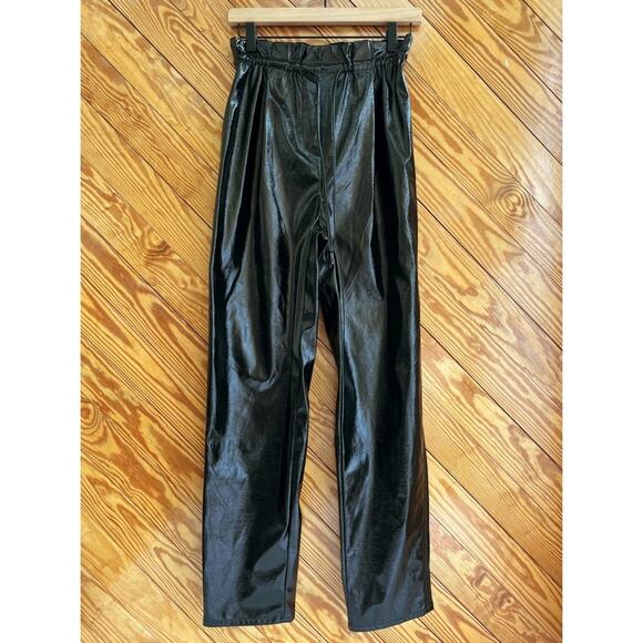 Aritzia Wilfred Jive Vegan Leather High Rise Pants - Picture 3 of 9